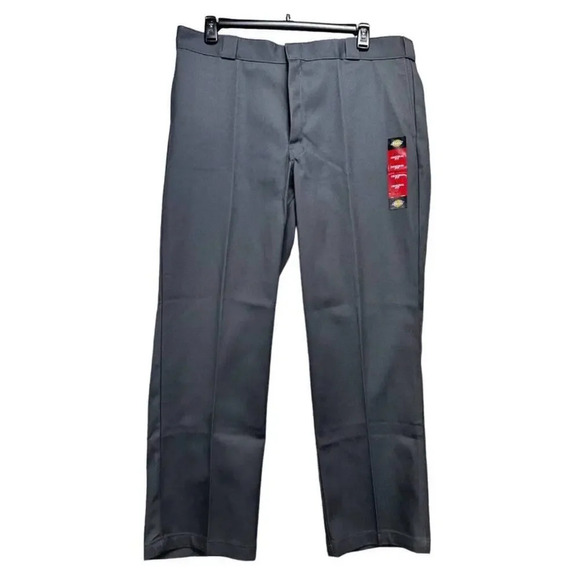 NEW Dickies Men’s Size 44 x 32 Grey Style 874 Work Pants - Picture 3 of 5